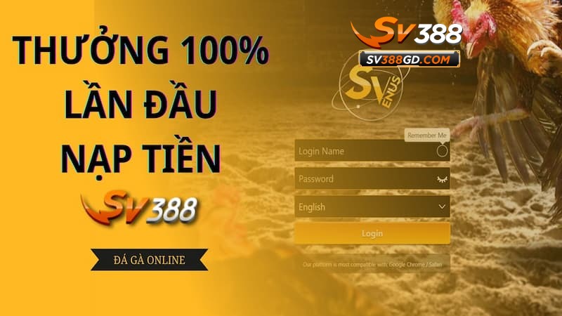 Khuyến mãi 100 % giá trị thẻ nạp tại lần đầu tại SV388